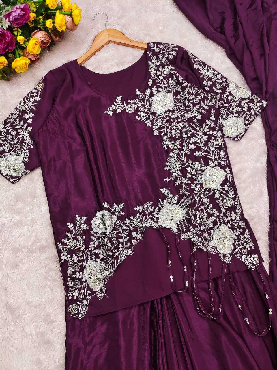 Ynf Chinon Silk KESH516 9314 Sarees Silk Sarees Wholesale Designer Sarees Ready To Wear Sarees Modern Sarees Manufacturer- Kapda Export