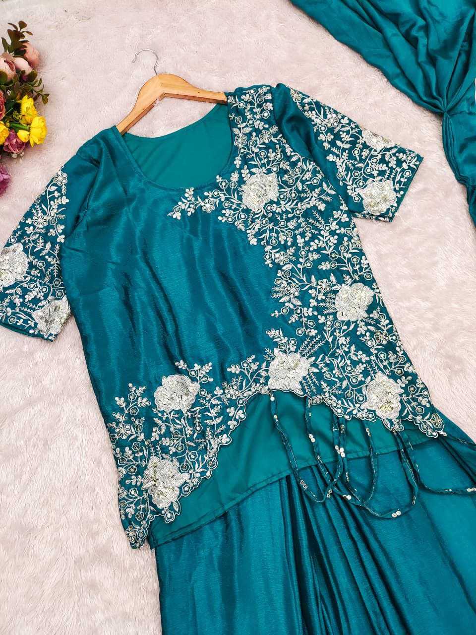 Ynf Chinon Silk KESH516 9314 Sarees Silk Sarees Wholesale Designer Sarees Ready To Wear Sarees Modern Sarees Manufacturer- Kapda Export