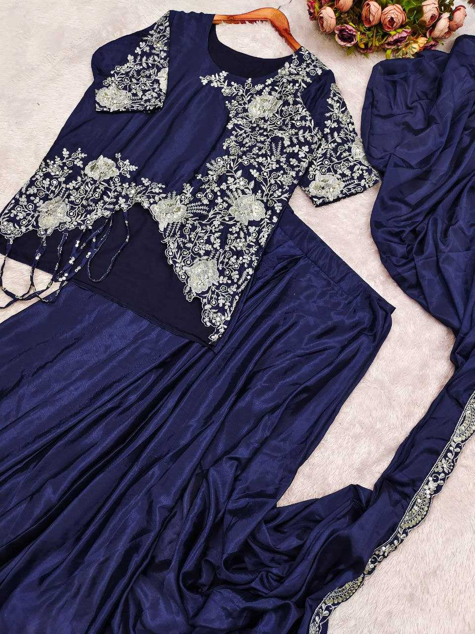 Ynf Chinon Silk KESH516 9314 Sarees Silk Sarees Wholesale Designer Sarees Ready To Wear Sarees Modern Sarees Manufacturer- Kapda Export