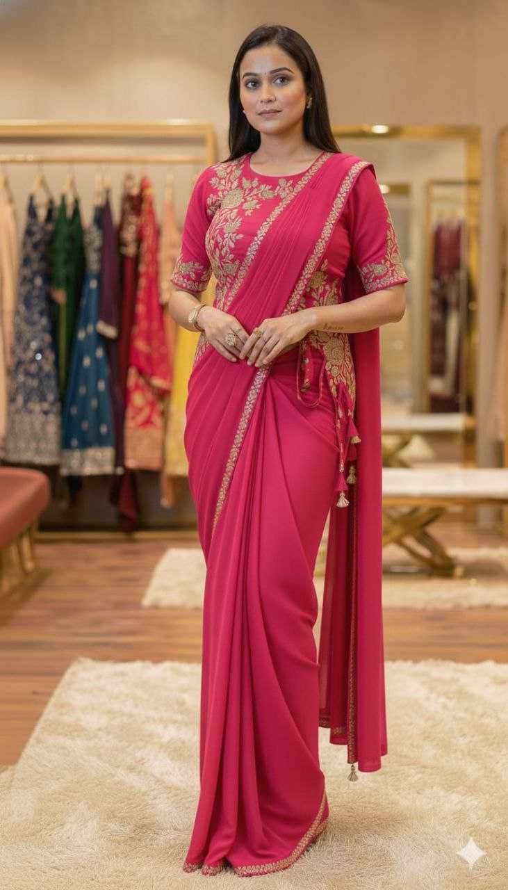 Ynf Chinon Silk KESH516 9314 Sarees Silk Sarees Wholesale Designer Sarees Ready To Wear Sarees Modern Sarees Manufacturer- Kapda Export