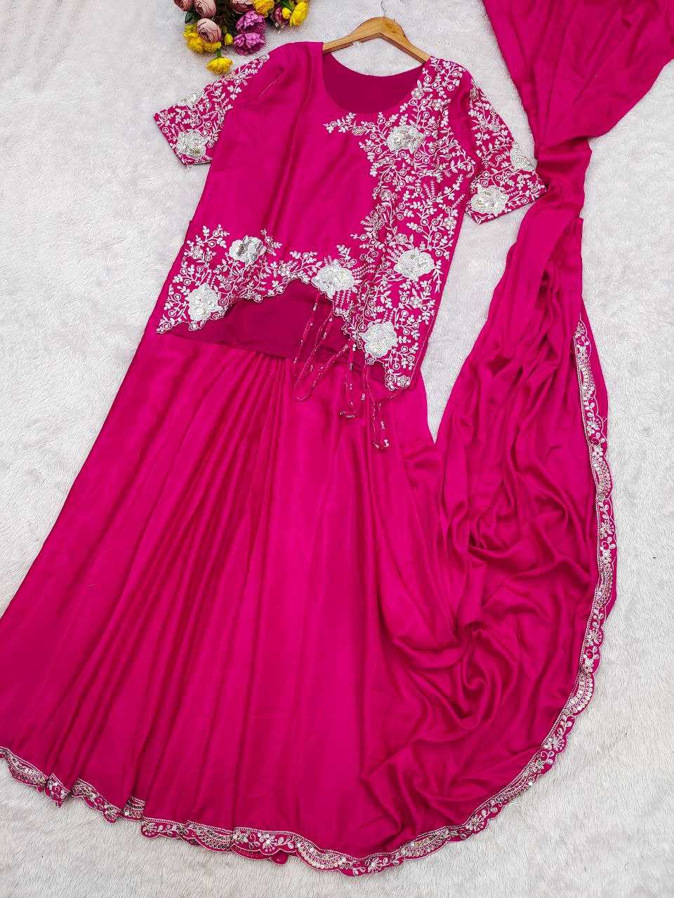 Ynf Chinon Silk KESH516 9314 Sarees Silk Sarees Wholesale Designer Sarees Ready To Wear Sarees Modern Sarees Manufacturer- Kapda Export