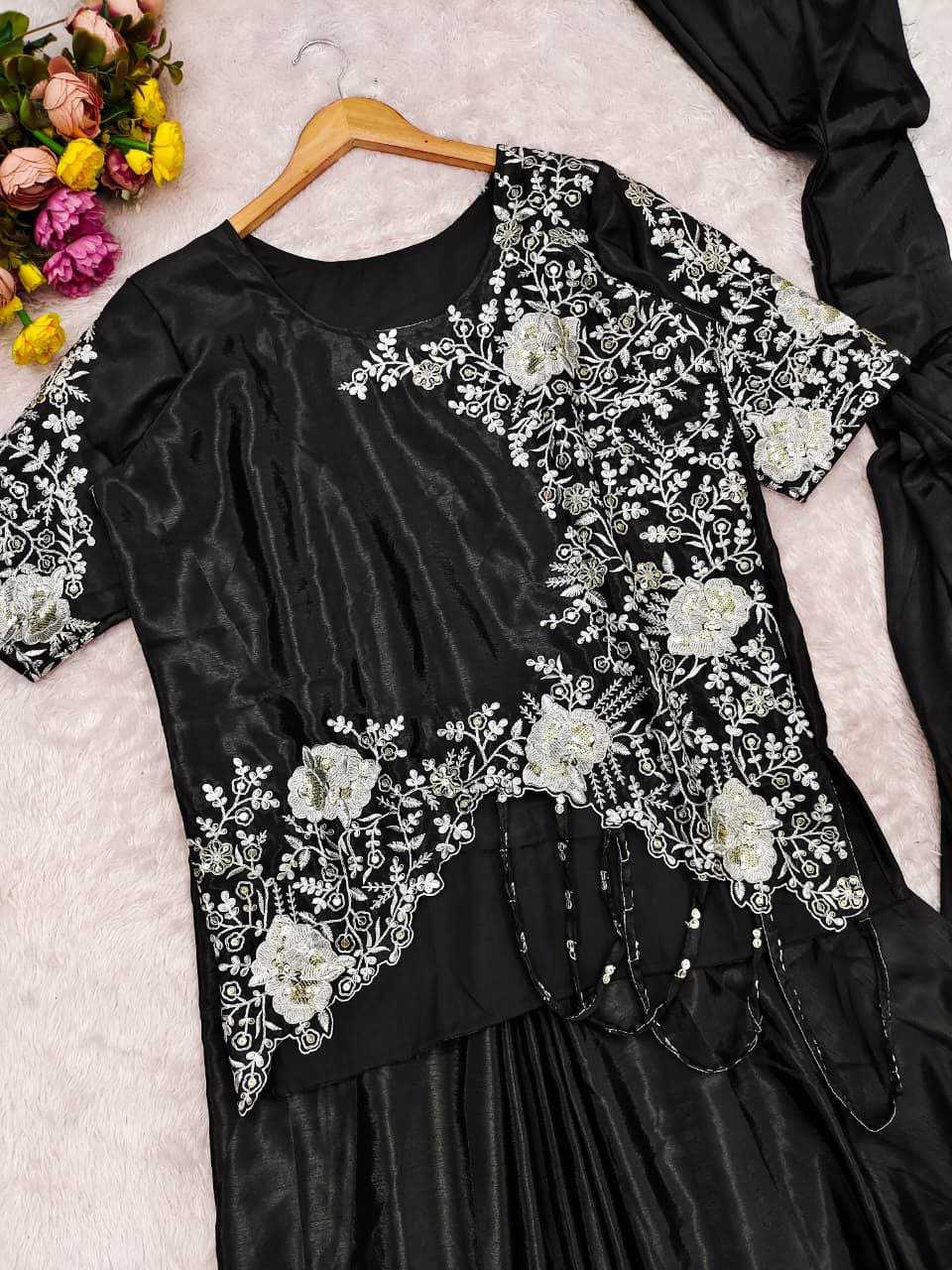 Ynf Chinon Silk KESH516 9314 Sarees Silk Sarees Wholesale Designer Sarees Ready To Wear Sarees Modern Sarees Manufacturer- Kapda Export