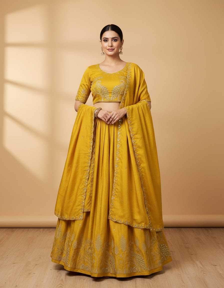 Ynf Chinon Silk KESH723 ASIF Lehengas Wholesale Fancy Lehenga Wedding Lehenga Embroidered Lehenga Manufacturer- Kapda Export