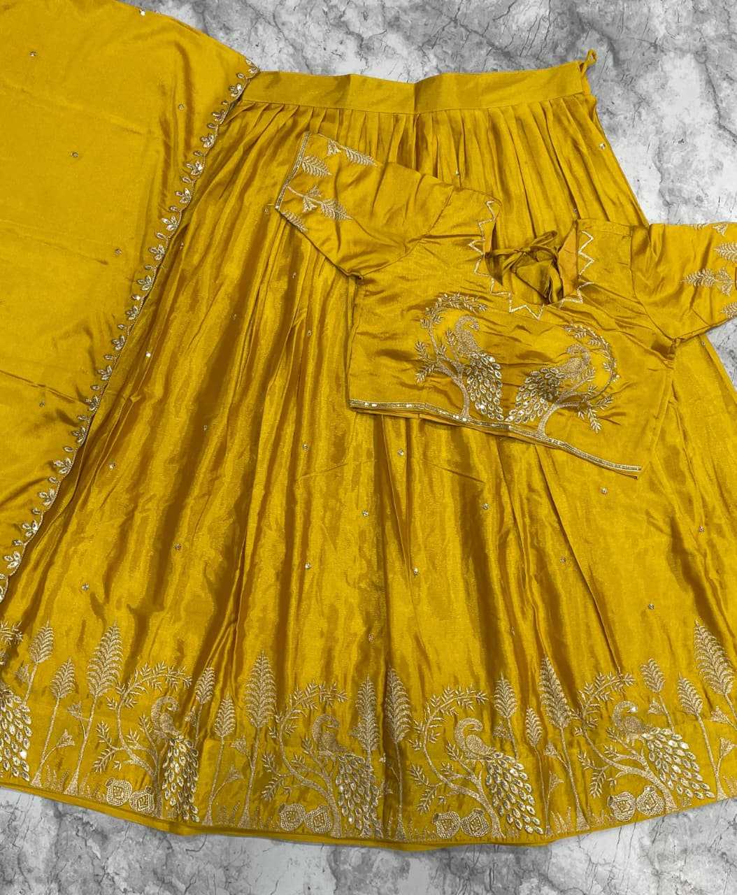 Ynf Chinon Silk KESH723 ASIF Lehengas Wholesale Fancy Lehenga Wedding Lehenga Embroidered Lehenga Manufacturer- Kapda Export