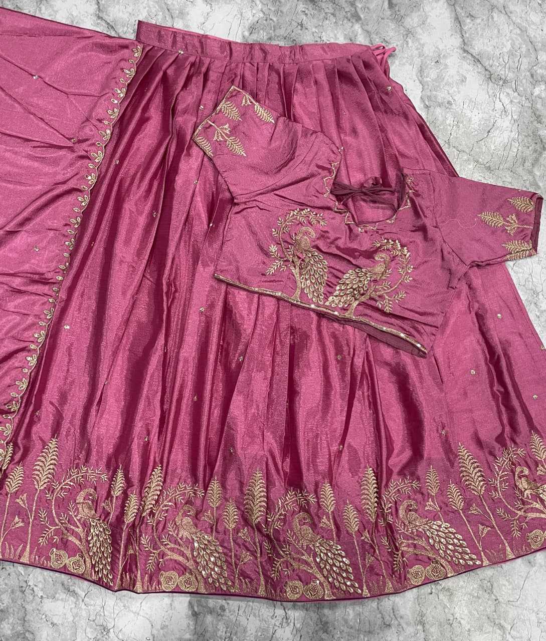 Ynf Chinon Silk KESH723 ASIF Lehengas Wholesale Fancy Lehenga Wedding Lehenga Embroidered Lehenga Manufacturer- Kapda Export