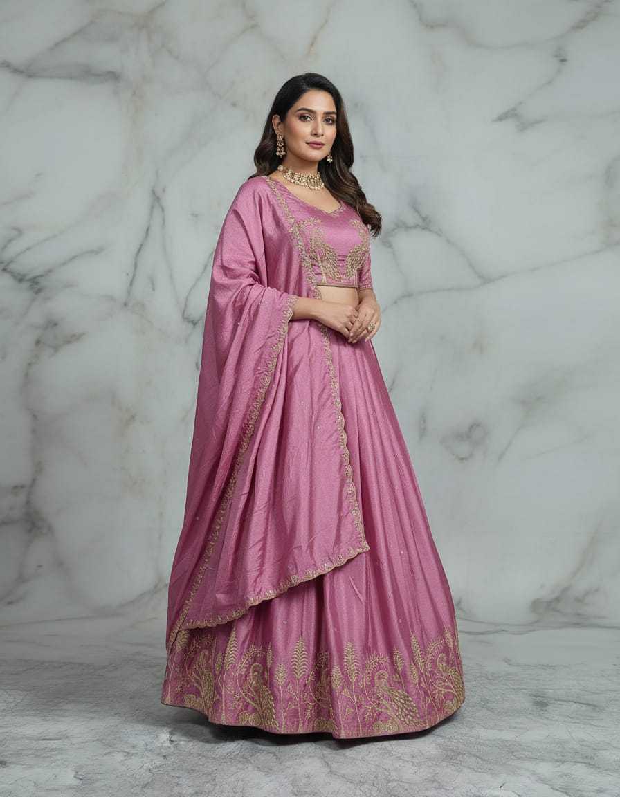 Ynf Chinon Silk KESH723 ASIF Lehengas Wholesale Fancy Lehenga Wedding Lehenga Embroidered Lehenga Manufacturer- Kapda Export