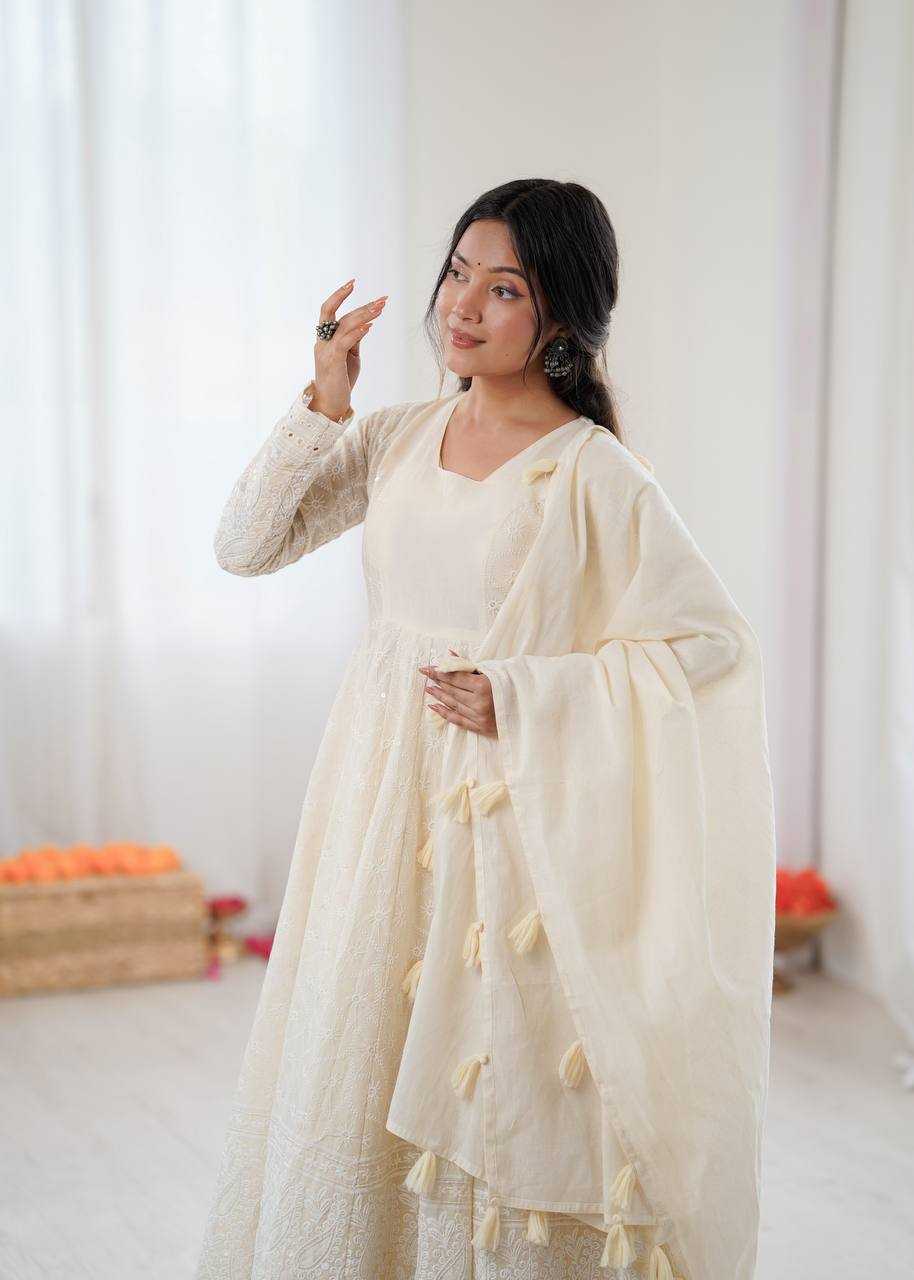 Ynf Cotton KESH499 5332 Gowns Festive Collections Wholesale Anarkali Gown Designer Gowns Onam Collections Manufacturer- Kapda Export