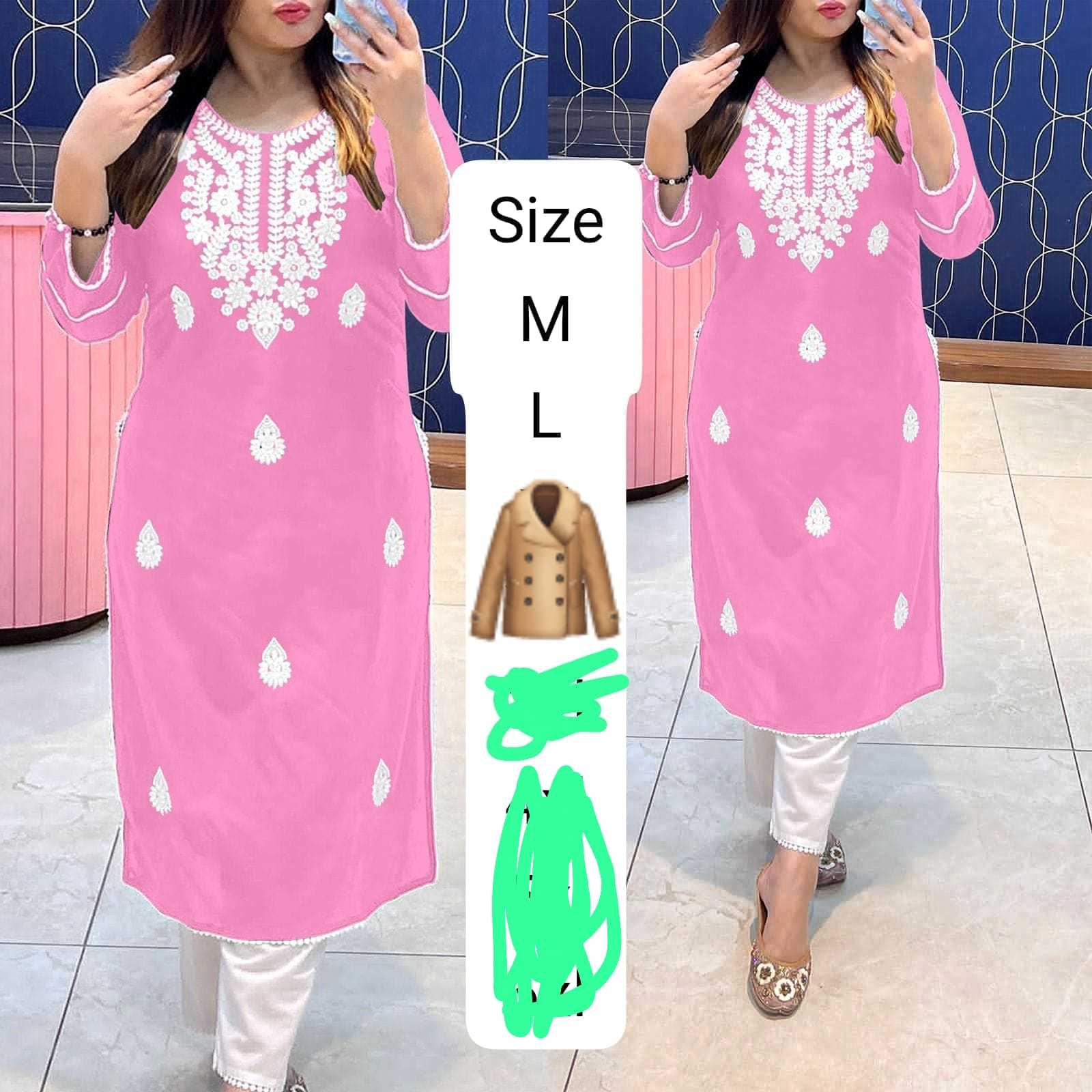 Ynf Cotton KESH502 711 Kurti Plus Size Collections Wholesale Cotton Kurtis Rayon Kurtis Embroidered Kurtis Manufacturer- Kapda Export
