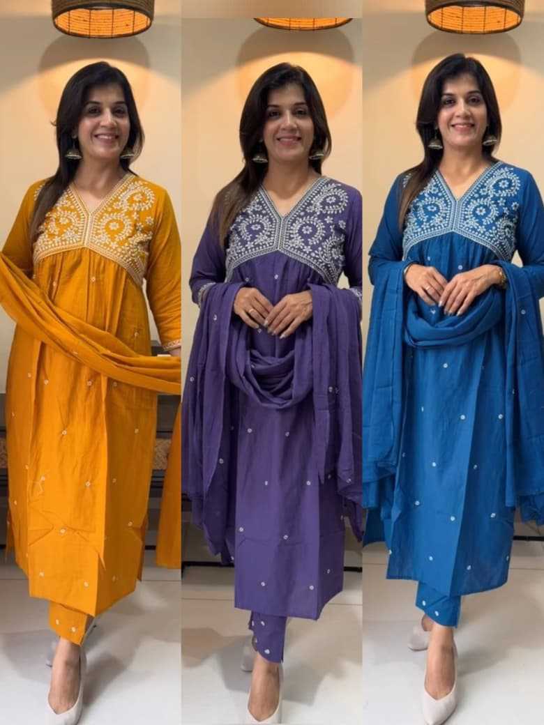 Ynf Cotton KESH536 101 Suits & Dresses Festive Collections Wholesale Cotton Suits Anarkali Suits Party wear suits Manufacturer- Kapda Export