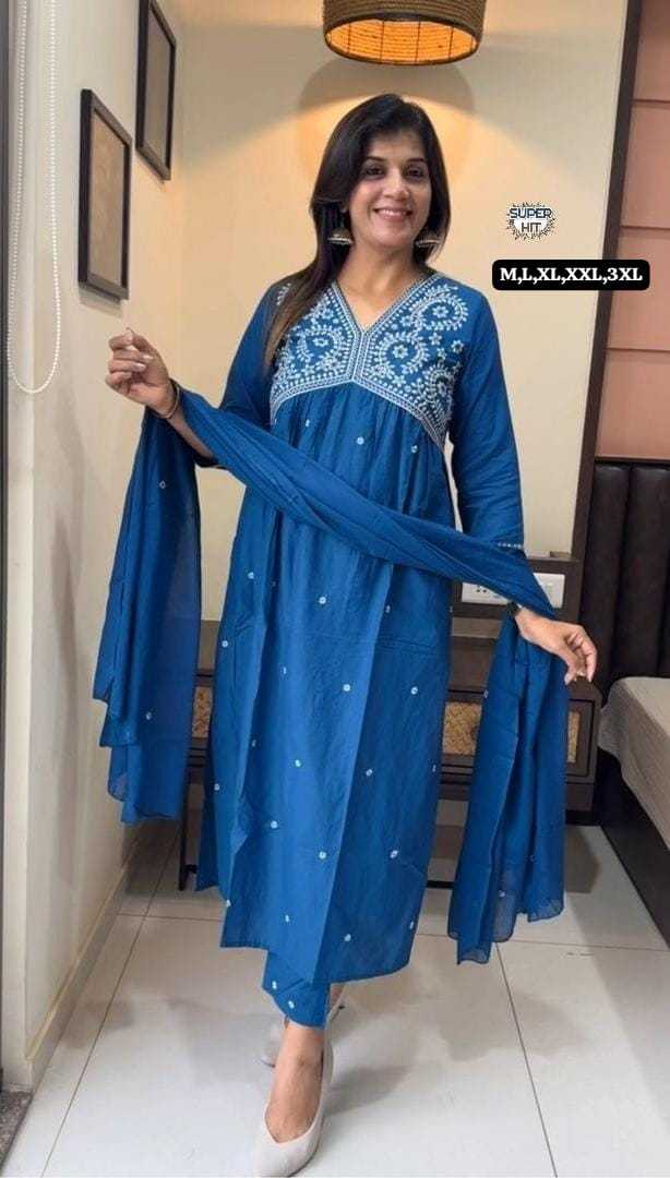 Ynf Cotton KESH536 101 Suits & Dresses Festive Collections Wholesale Cotton Suits Anarkali Suits Party wear suits Manufacturer- Kapda Export