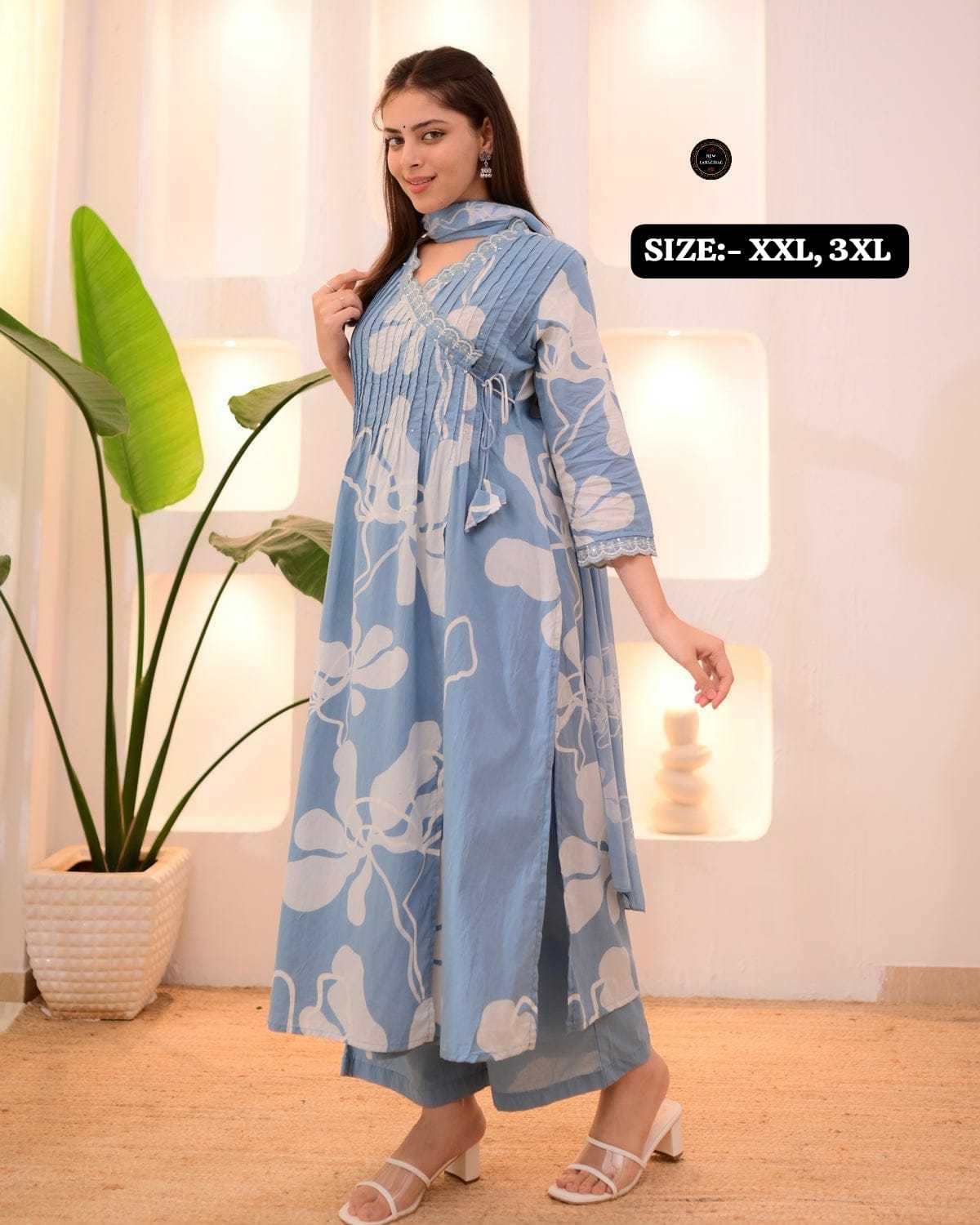 Ynf Cotton KESH536 101 Suits & Dresses Festive Collections Wholesale Cotton Suits Anarkali Suits Party wear suits Manufacturer- Kapda Export