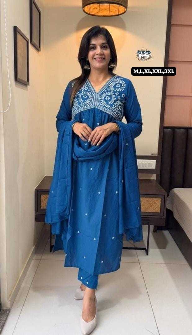 Ynf Cotton KESH536 101 Suits & Dresses Festive Collections Wholesale Cotton Suits Anarkali Suits Party wear suits Manufacturer- Kapda Export