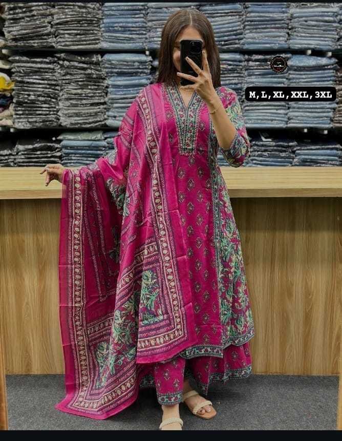 Ynf Cotton KESH536 102 Suits & Dresses Festive Collections Wholesale Cotton Suits Anarkali Suits Party wear suits Manufacturer- Kapda Export