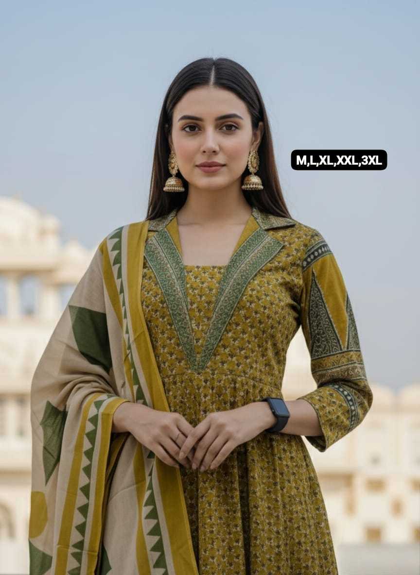 Ynf Cotton KESH536 103 Suits & Dresses Festive Collections Wholesale Cotton Suits Anarkali Suits Party wear suits Manufacturer- Kapda Export