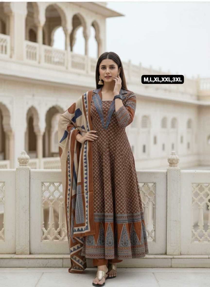 Ynf Cotton KESH536 103 Suits & Dresses Festive Collections Wholesale Cotton Suits Anarkali Suits Party wear suits Manufacturer- Kapda Export