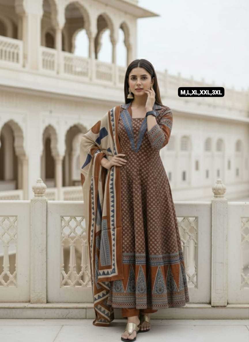 Ynf Cotton KESH536 103 Suits & Dresses Festive Collections Wholesale Cotton Suits Anarkali Suits Party wear suits Manufacturer- Kapda Export