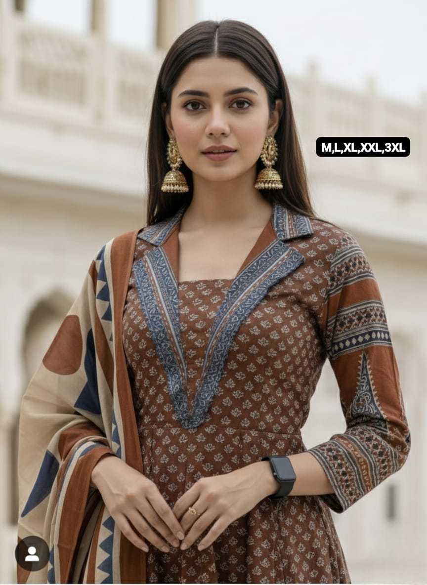 Ynf Cotton KESH536 103 Suits & Dresses Festive Collections Wholesale Cotton Suits Anarkali Suits Party wear suits Manufacturer- Kapda Export