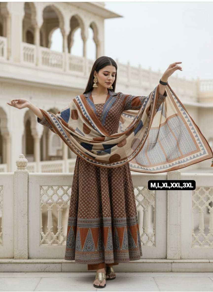 Ynf Cotton KESH536 103 Suits & Dresses Festive Collections Wholesale Cotton Suits Anarkali Suits Party wear suits Manufacturer- Kapda Export