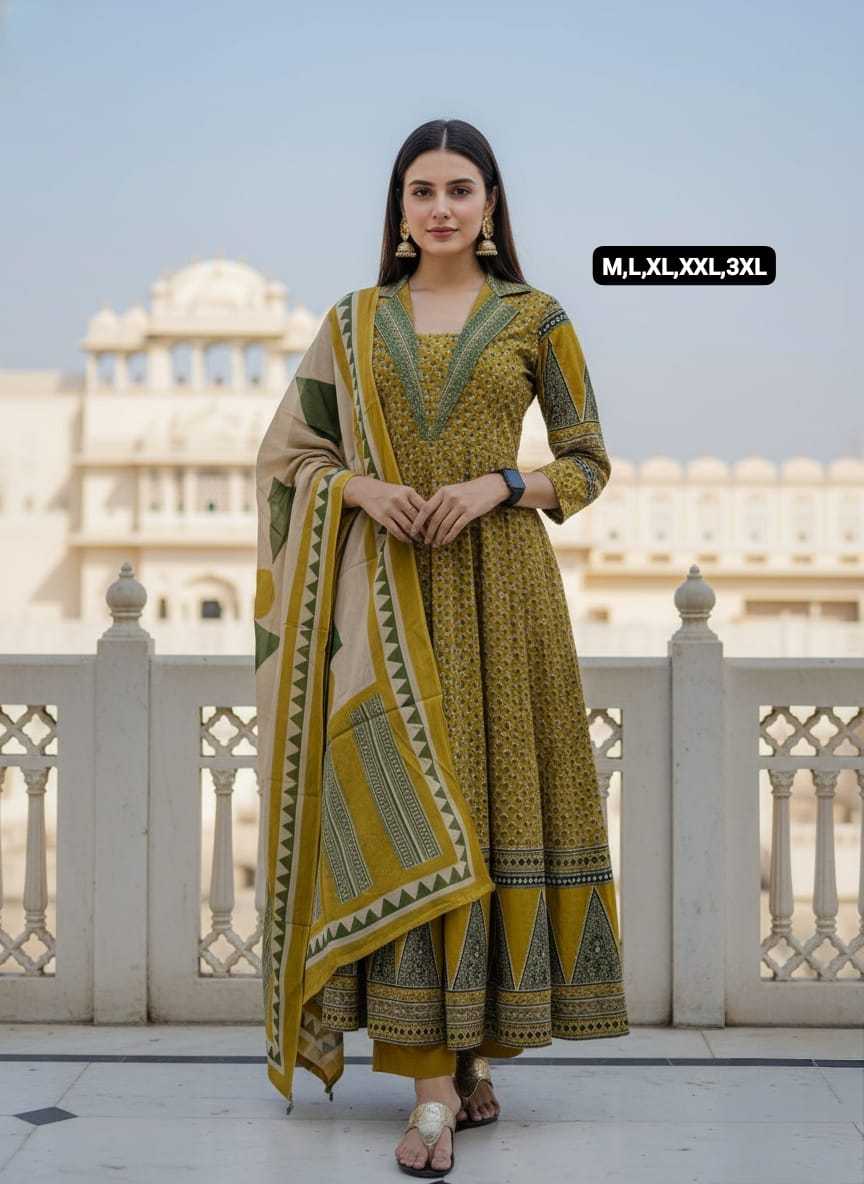 Ynf Cotton KESH536 103 Suits & Dresses Festive Collections Wholesale Cotton Suits Anarkali Suits Party wear suits Manufacturer- Kapda Export