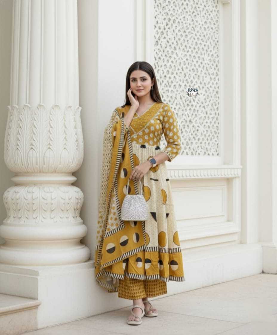 Ynf Cotton KESH536 104 Suits & Dresses Festive Collections Wholesale Party Wear Dresses Cotton Dresses Anarkali Dresses Manufacturer- Kapda Export