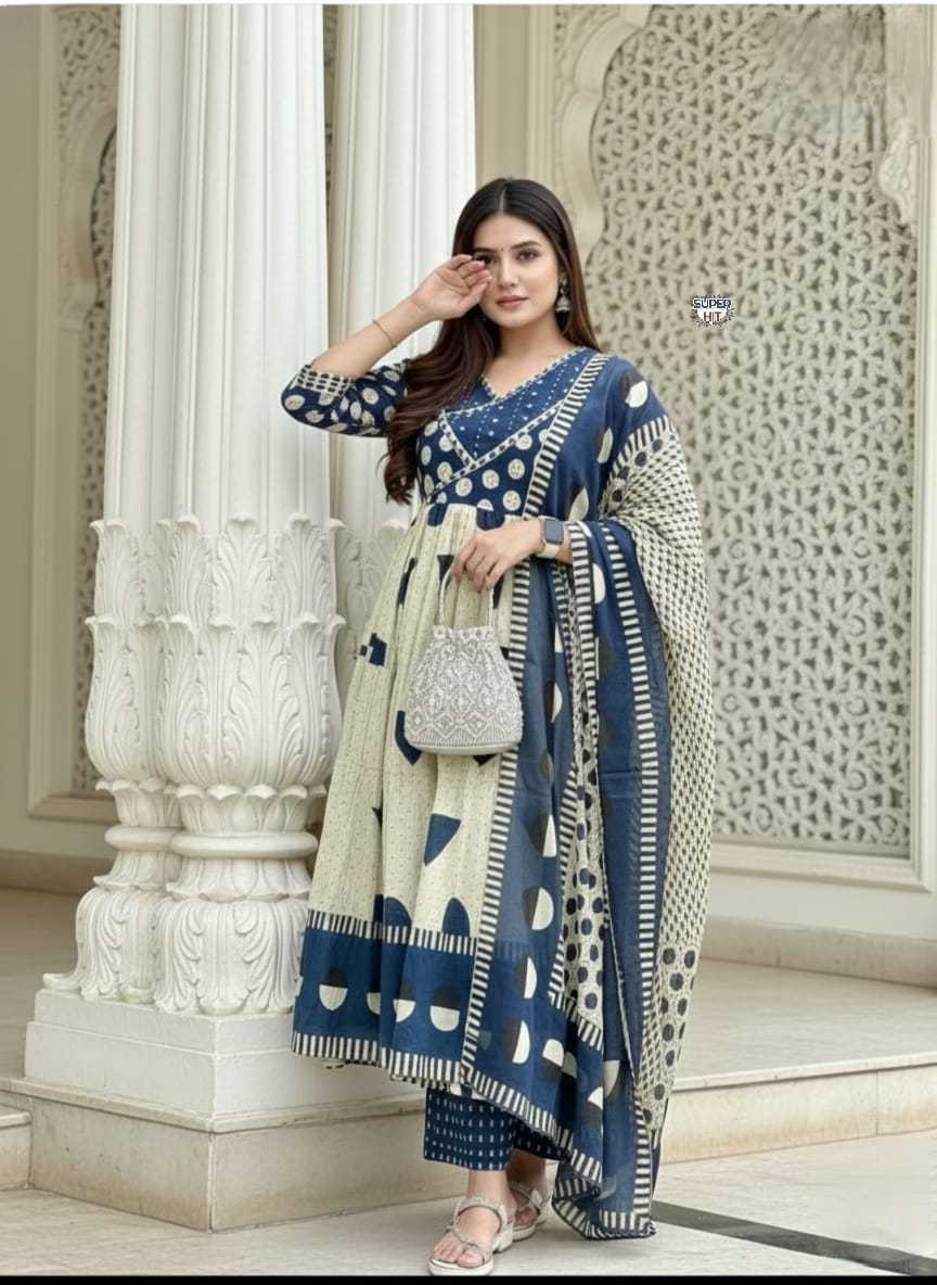 Ynf Cotton KESH536 104 Suits & Dresses Festive Collections Wholesale Party Wear Dresses Cotton Dresses Anarkali Dresses Manufacturer- Kapda Export