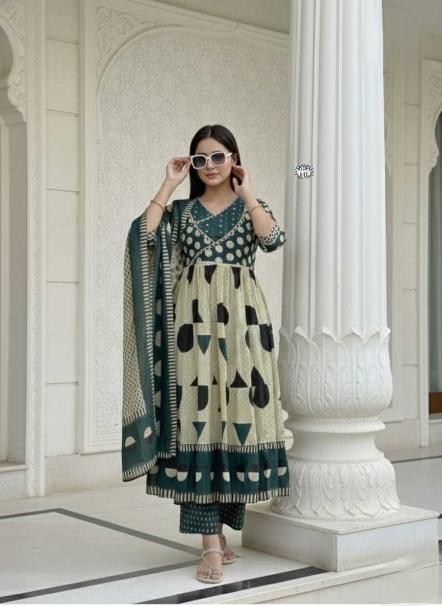 Ynf Cotton KESH536 104 Suits & Dresses Festive Collections Wholesale Party Wear Dresses Cotton Dresses Anarkali Dresses Manufacturer- Kapda Export