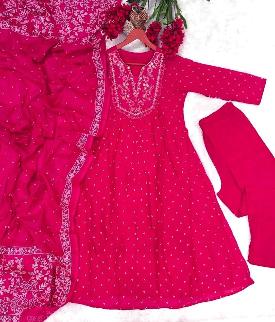 Ynf Cotton KESH536 dreamy Kurti Wholesale Anarkali Kurtis Embroidered Kurtis Flared Kurtis Manufacturer- Kapda Export