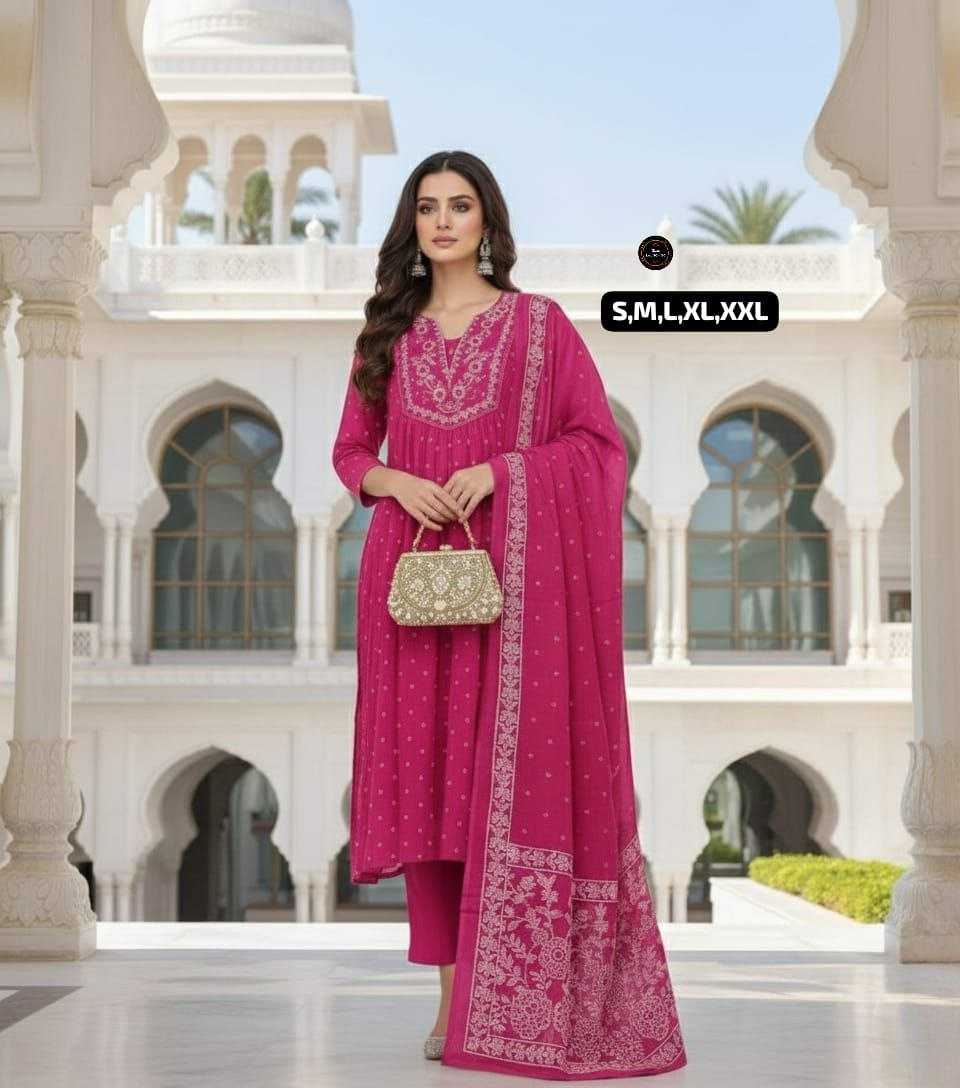 Ynf Cotton KESH536 dreamy Kurti Wholesale Anarkali Kurtis Embroidered Kurtis Flared Kurtis Manufacturer- Kapda Export