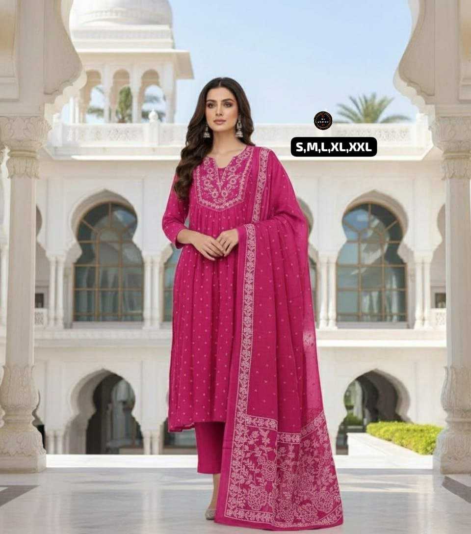 Ynf Cotton KESH536 dreamy Kurti Wholesale Anarkali Kurtis Embroidered Kurtis Flared Kurtis Manufacturer- Kapda Export