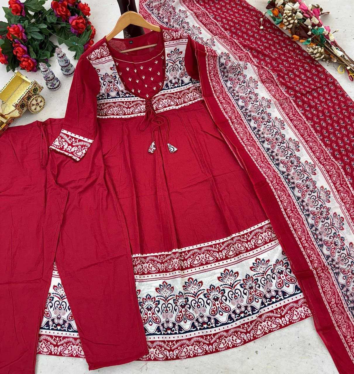 Ynf Cotton KESH536 festive Kurti Wholesale Festive Kurtis Anarkali Kurtis Embroidered Kurtis Manufacturer- Kapda Export