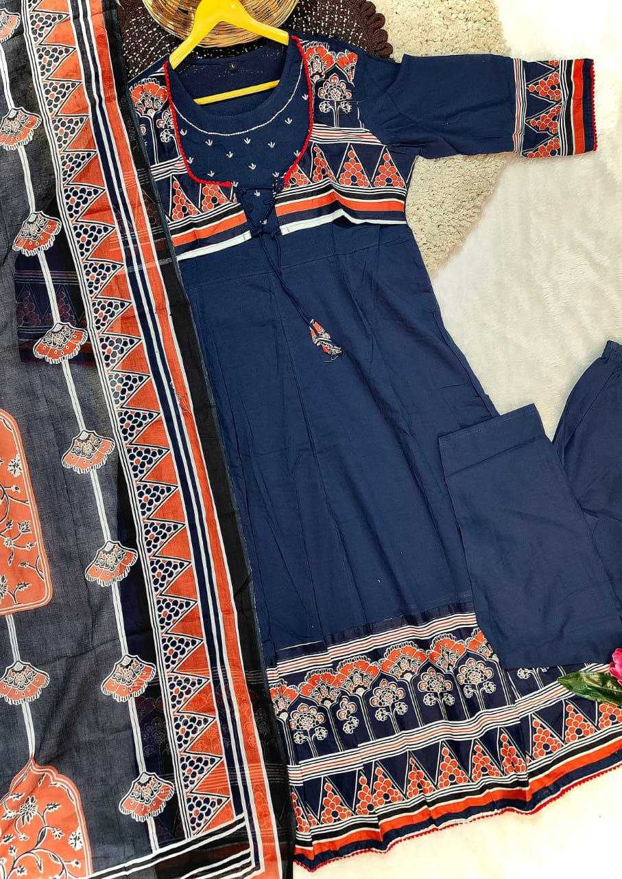 Ynf Cotton KESH536 festive Kurti Wholesale Festive Kurtis Anarkali Kurtis Embroidered Kurtis Manufacturer- Kapda Export