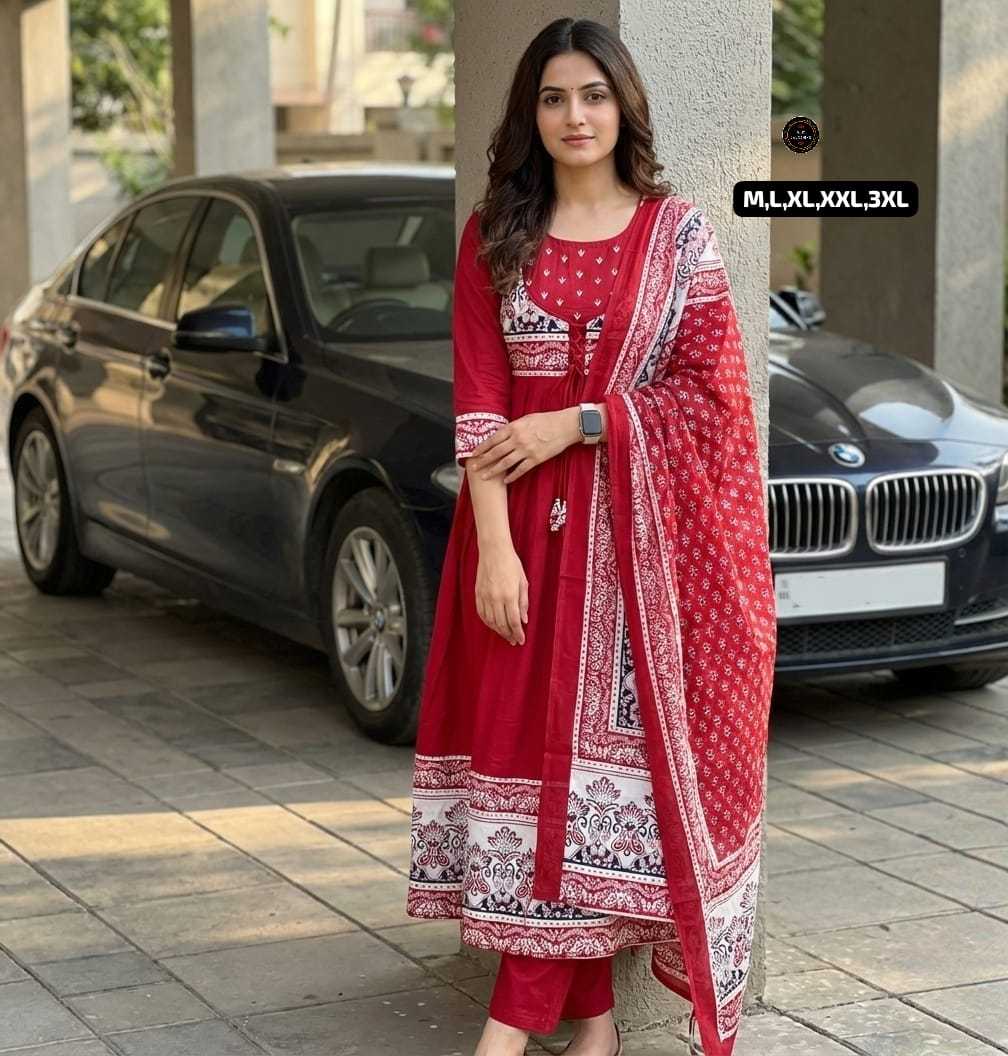 Ynf Cotton KESH536 MUNNI Kurti Wholesale Festive Kurtis Anarkali Kurtis Embroidered Kurtis Manufacturer- Kapda Export