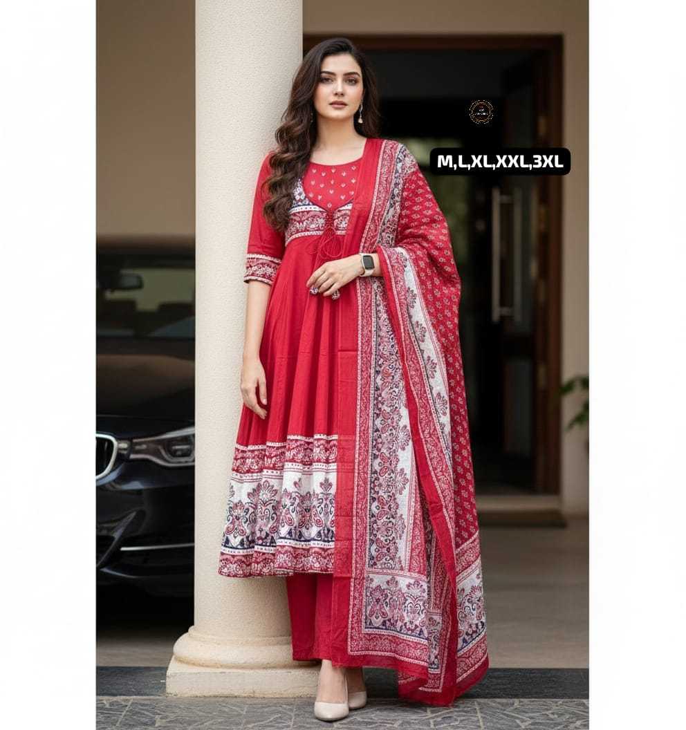 Ynf Cotton KESH536 MUNNI Kurti Wholesale Festive Kurtis Anarkali Kurtis Embroidered Kurtis Manufacturer- Kapda Export