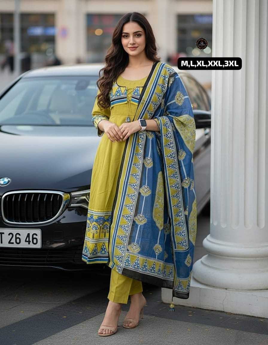 Ynf Cotton KESH536 MUNNI Kurti Wholesale Festive Kurtis Anarkali Kurtis Embroidered Kurtis Manufacturer- Kapda Export