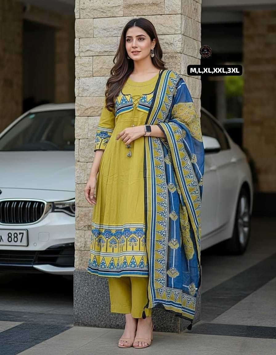 Ynf Cotton KESH536 MUNNI Kurti Wholesale Festive Kurtis Anarkali Kurtis Embroidered Kurtis Manufacturer- Kapda Export