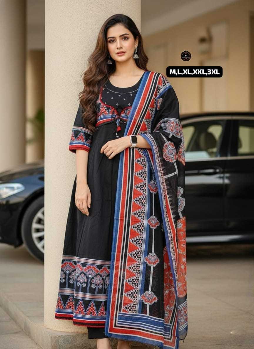 Ynf Cotton KESH536 MUNNI Kurti Wholesale Festive Kurtis Anarkali Kurtis Embroidered Kurtis Manufacturer- Kapda Export