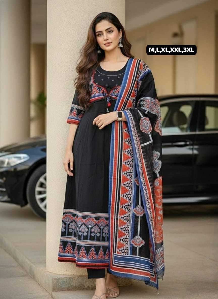 Ynf Cotton KESH536 MUNNI Kurti Wholesale Festive Kurtis Anarkali Kurtis Embroidered Kurtis Manufacturer- Kapda Export