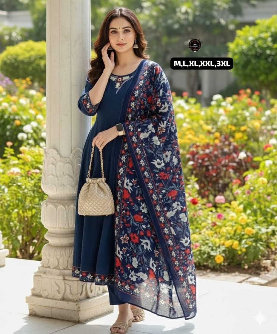 Ynf Cotton KESH536 MUNNI Kurti Wholesale Festive Kurtis Anarkali Kurtis Embroidered Kurtis Manufacturer- Kapda Export