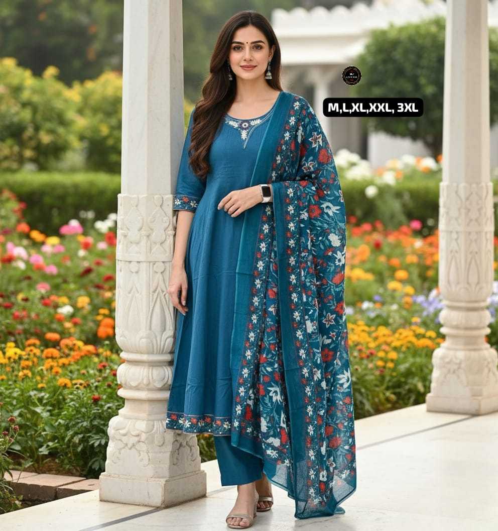 Ynf Cotton KESH536 MUNNI Kurti Wholesale Festive Kurtis Anarkali Kurtis Embroidered Kurtis Manufacturer- Kapda Export