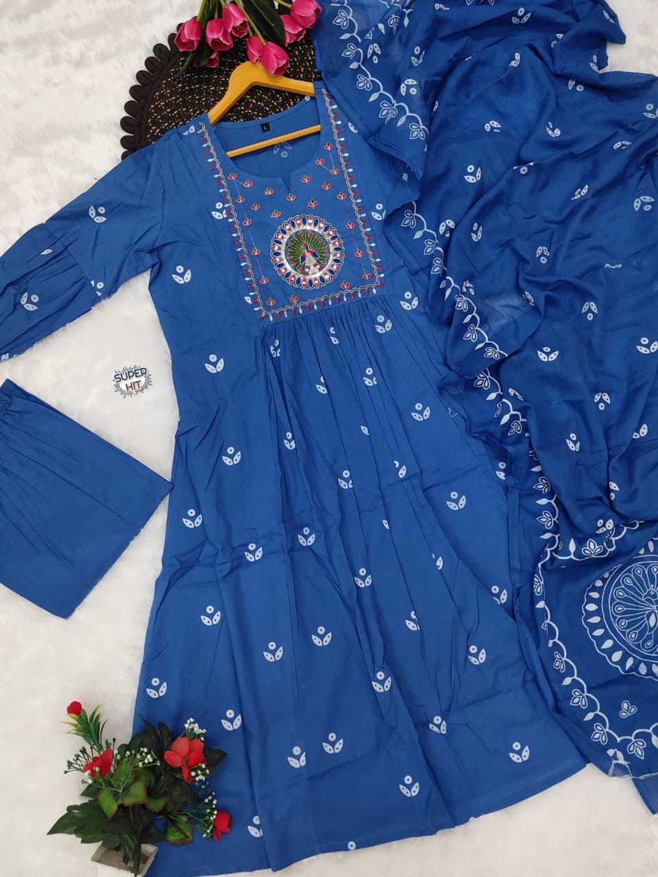 Ynf Cotton KESH536 MUNNI Kurti Wholesale Festive Kurtis Anarkali Kurtis Embroidered Kurtis Manufacturer- Kapda Export