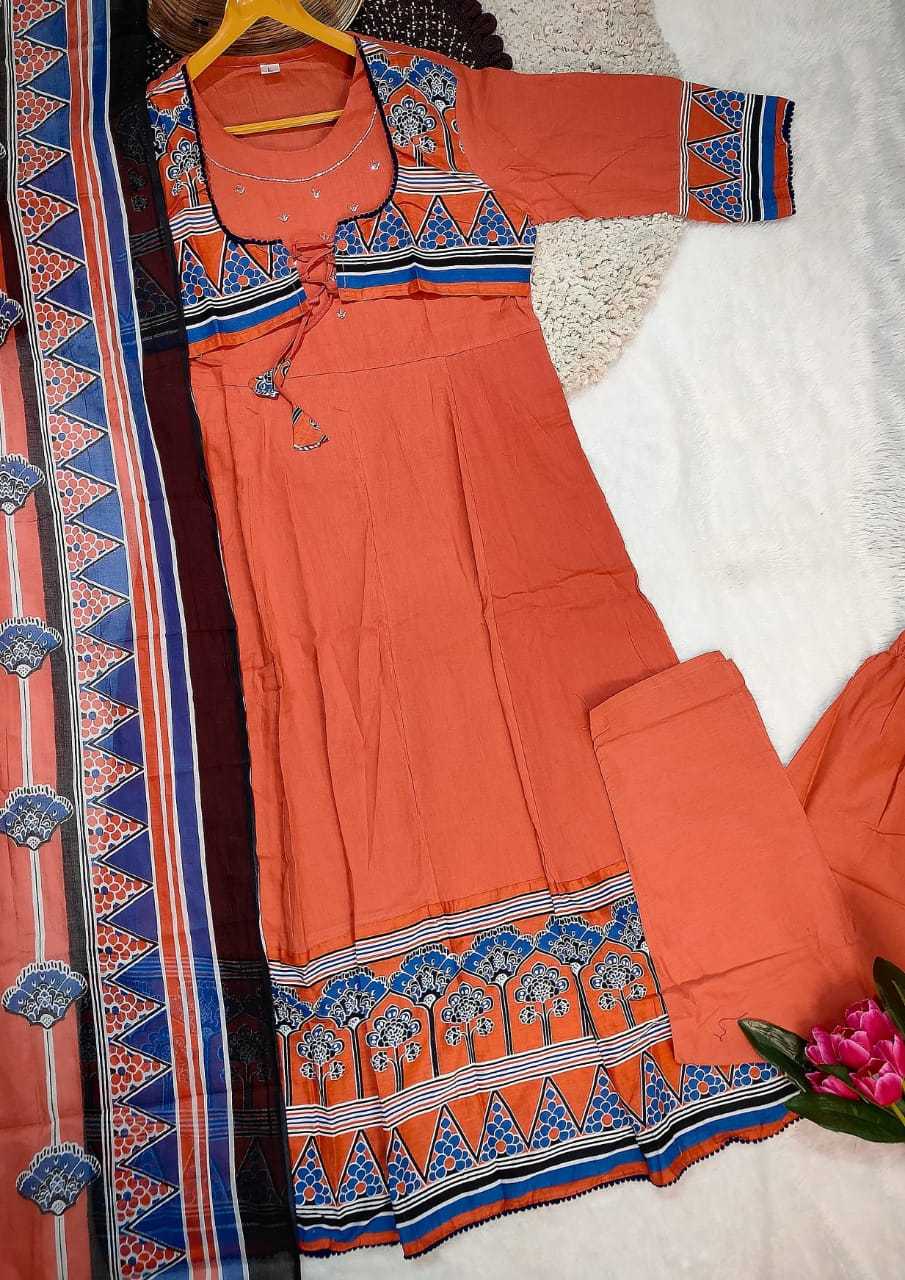 Ynf Cotton KESH536 MUNNI Kurti Wholesale Festive Kurtis Anarkali Kurtis Embroidered Kurtis Manufacturer- Kapda Export