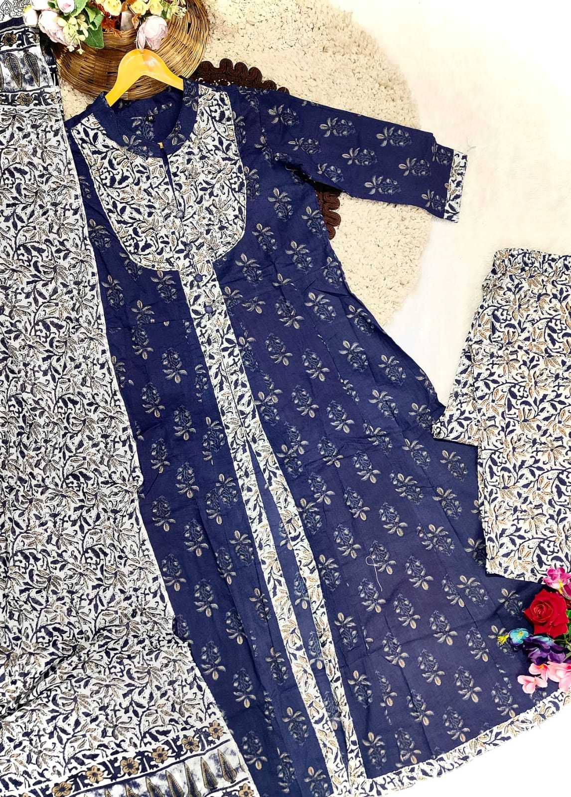 Ynf Cotton KESH536 MUNNI Kurti Wholesale Festive Kurtis Anarkali Kurtis Embroidered Kurtis Manufacturer- Kapda Export