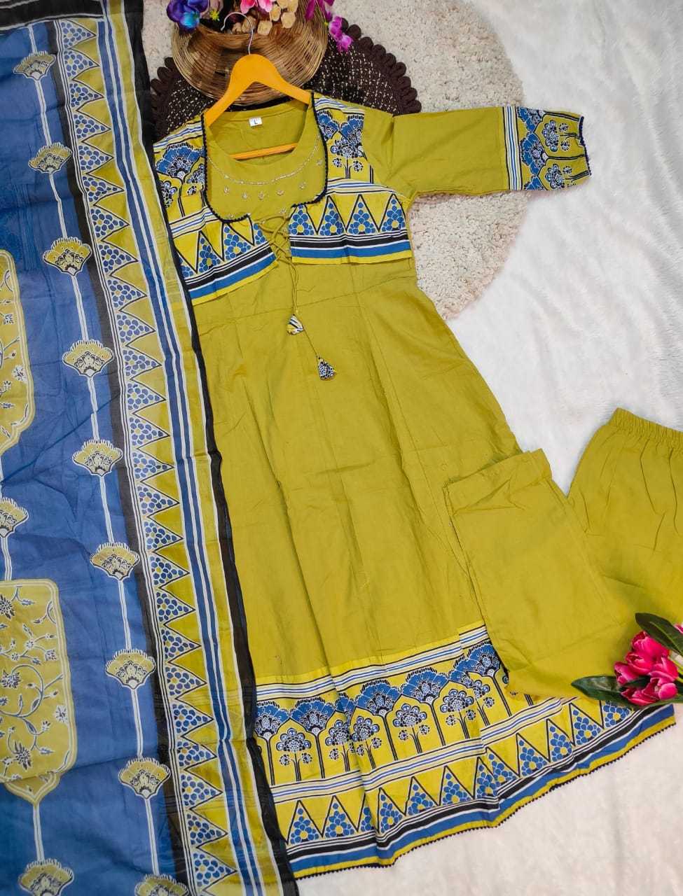 Ynf Cotton KESH536 MUNNI Kurti Wholesale Festive Kurtis Anarkali Kurtis Embroidered Kurtis Manufacturer- Kapda Export