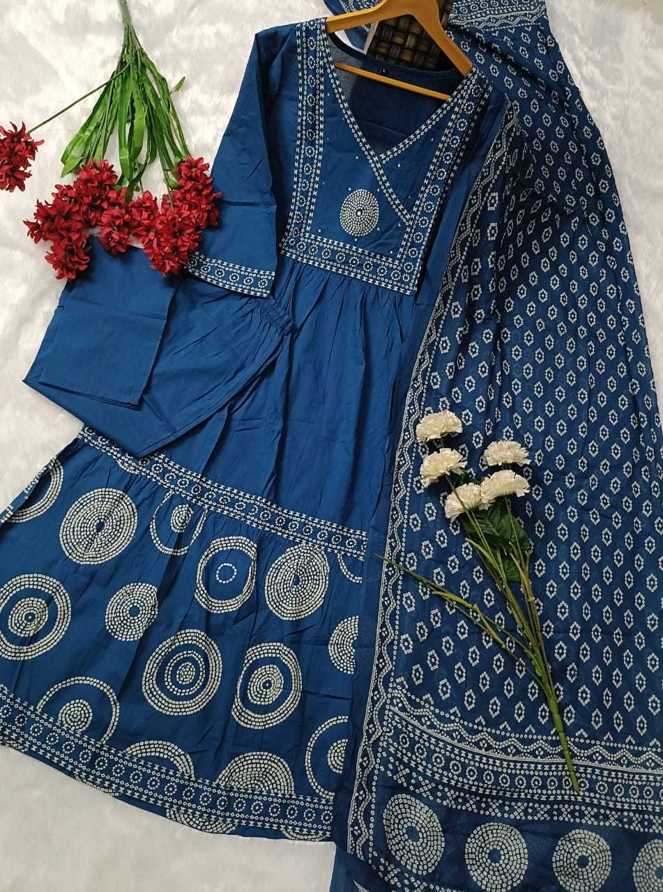 Ynf Cotton KESH536 MUNNI Kurti Wholesale Festive Kurtis Anarkali Kurtis Embroidered Kurtis Manufacturer- Kapda Export