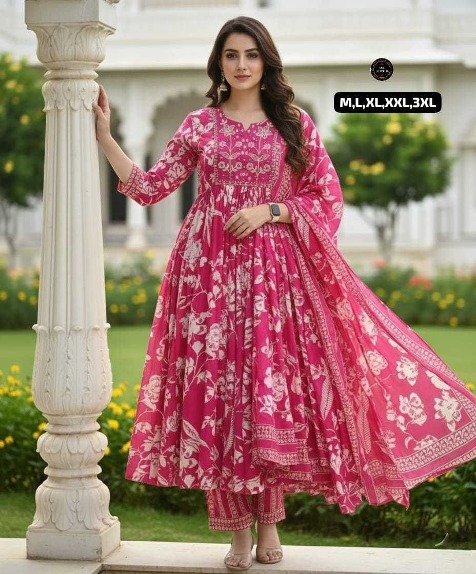 Ynf Cotton KESH536 NITISH Kurti Wholesale Festive Kurtis Anarkali Kurtis Embroidered Kurtis Manufacturer- Kapda Export