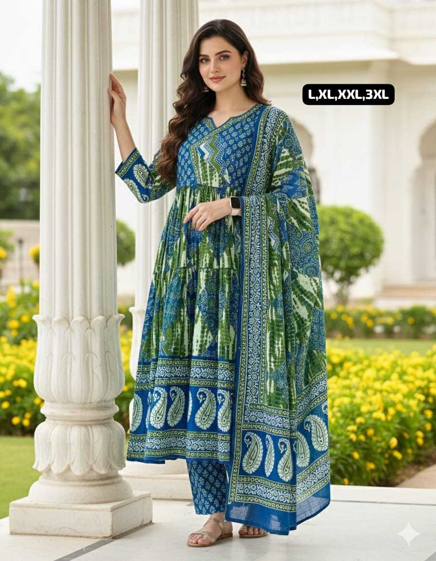 Ynf Cotton KESH536 NITISH Kurti Wholesale Festive Kurtis Anarkali Kurtis Embroidered Kurtis Manufacturer- Kapda Export