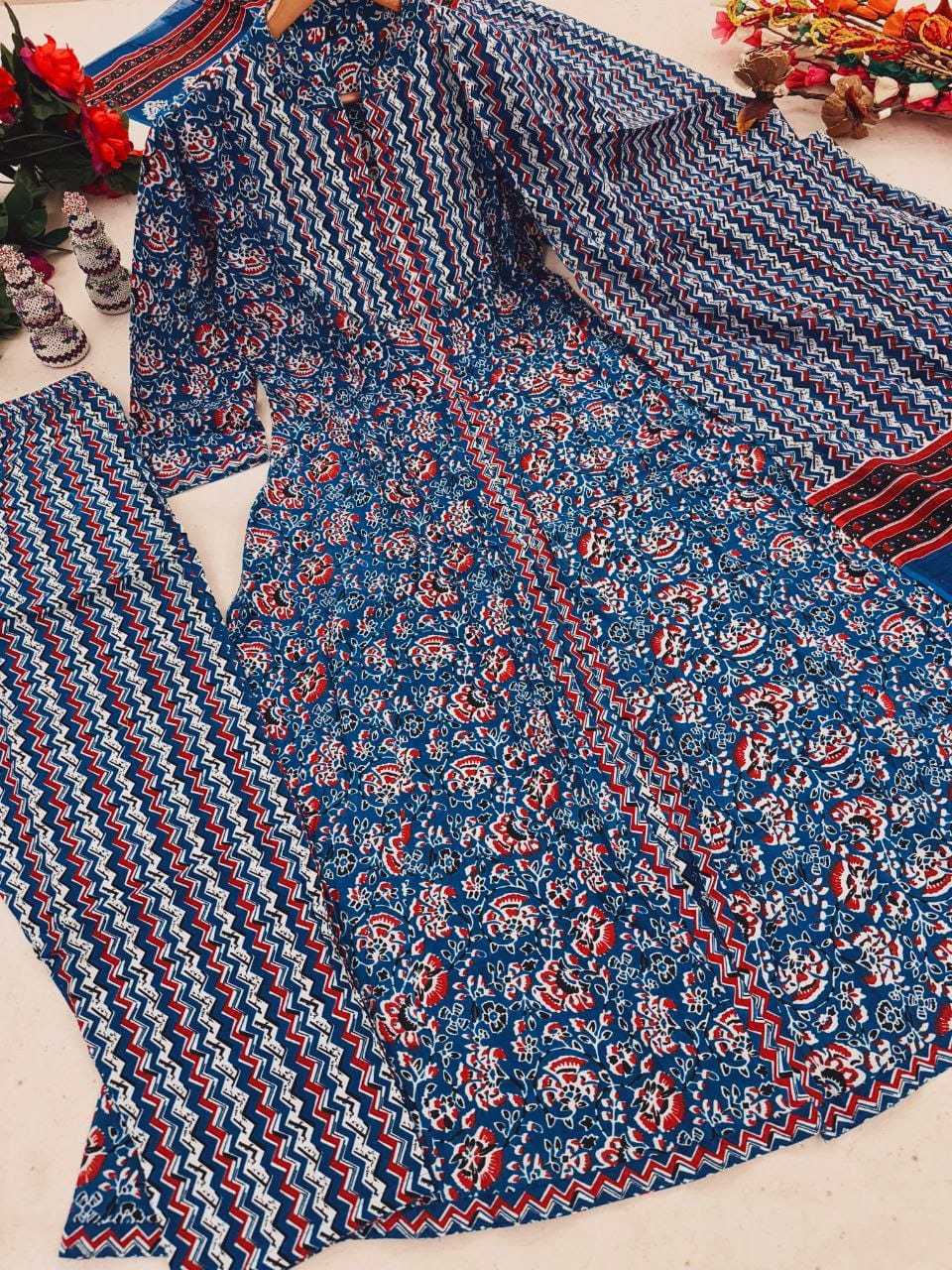 Ynf Cotton KESH536 PARUL Kurti Wholesale Festive Kurtis Anarkali Kurtis Embroidered Kurtis Manufacturer- Kapda Export