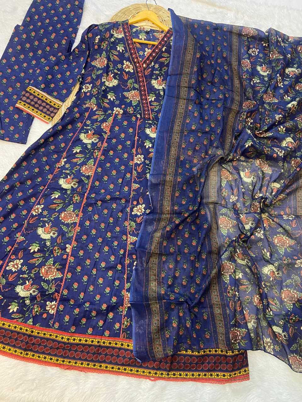 Ynf Cotton KESH536 PARUL Kurti Wholesale Festive Kurtis Anarkali Kurtis Embroidered Kurtis Manufacturer- Kapda Export