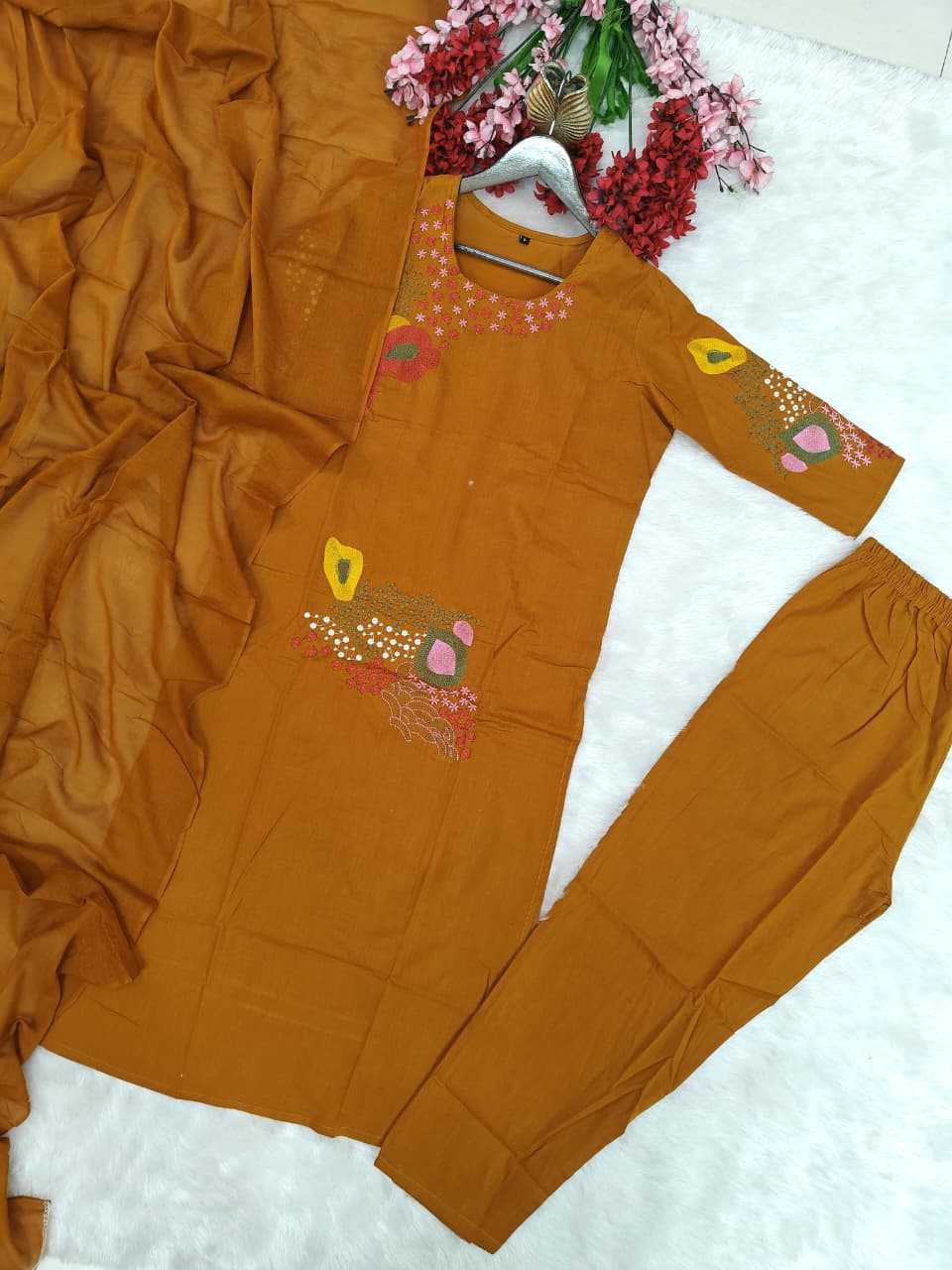 Ynf Cotton KESH536 RUKMINI Kurti Wholesale Festive Kurtis Embroidered Kurtis Straight Kurtis Manufacturer- Kapda Export