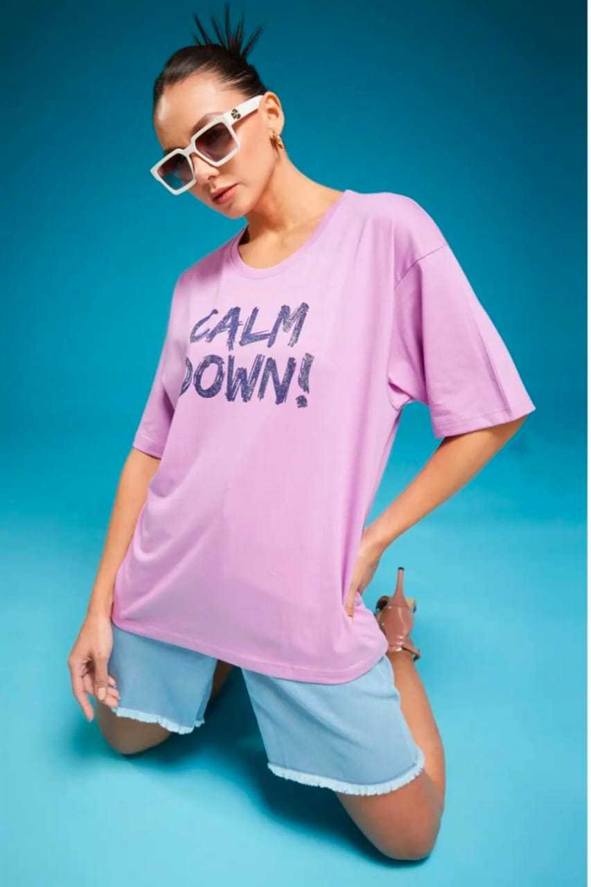 Ynf Cotton KESH544 CALM DOWN Western Wears Wholesale Tops One Piece Dress Women Shirts Manufacturer- Kapda Export